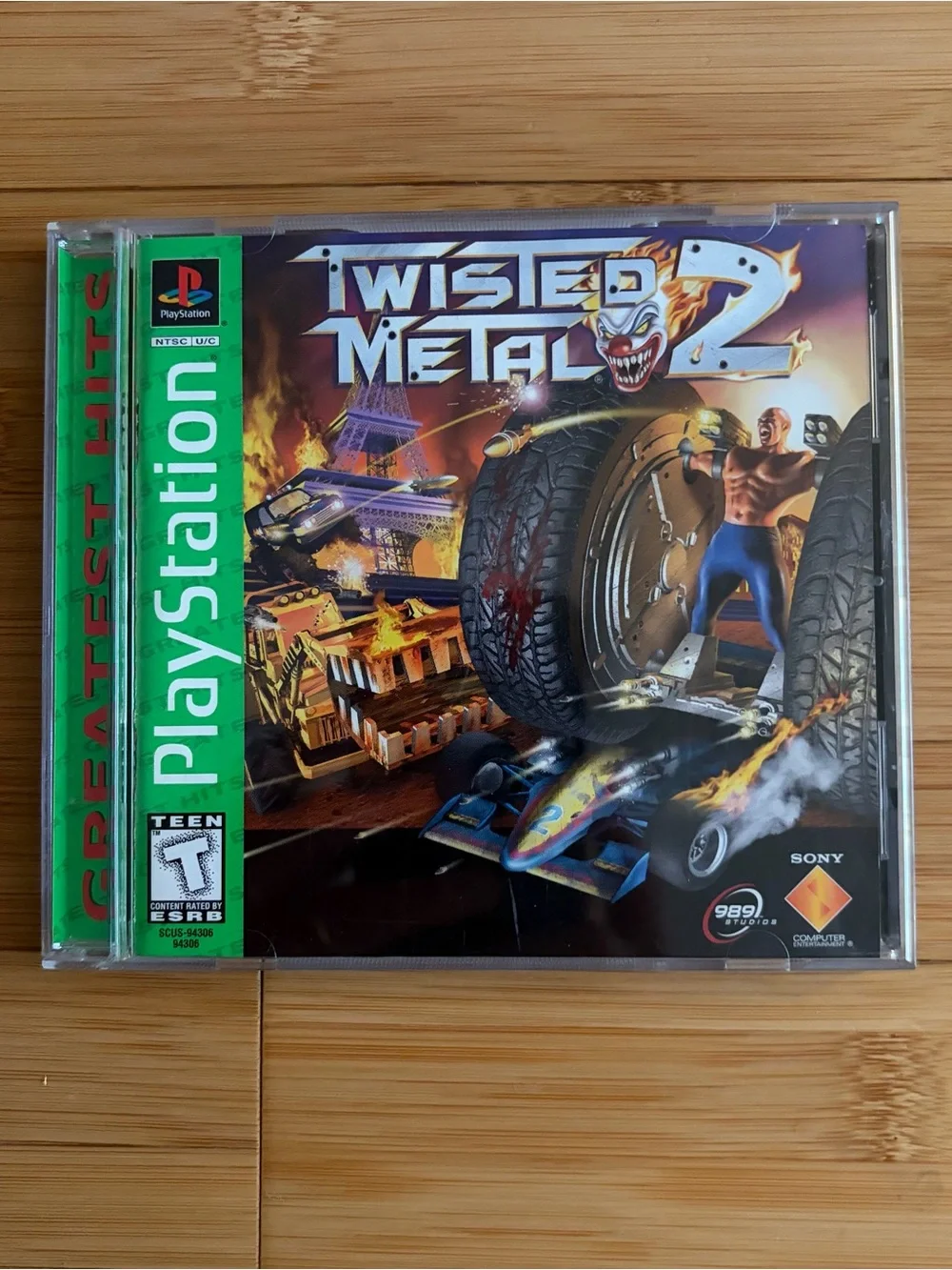 Sony PlayStation Twisted Metal 2 (Green) - Classic PS1 Racing Combat Game